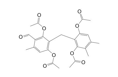 3-[(2,6-Dihydroxy-3,4-dimethylphenyl)methyl]-2,4-dihydroxy-6-methylbenzaldehyde, 4ac derivative