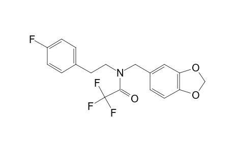 N-(1,3-Benzodioxol-5-ylmethyl)-2-(4-fluorophenyl)ethanamine, tfa derivative