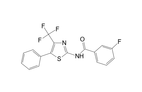 3-Fluoro-N-[5-phenyl-4-(trifluoromethyl)-1,3-thiazol-2-yl]benzamide