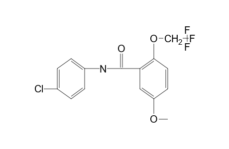 4'-chloro-5-methoxy-2-(2,2,2-trifluoroethoxy)benzanilide