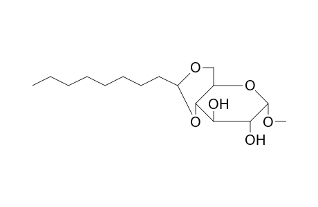 .alpha.-D-Galactopyranoside, 1-O-methyl-4,6-O-nonylidene-