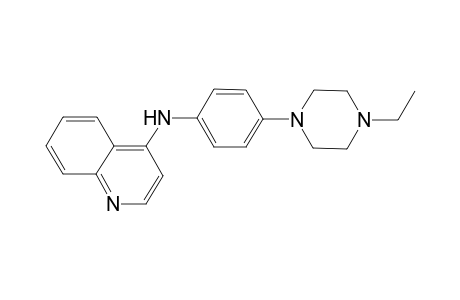 Benzene, 1-(4-ethylpiperazin-1-yl)-4-(quinolin-4-ylamino)-
