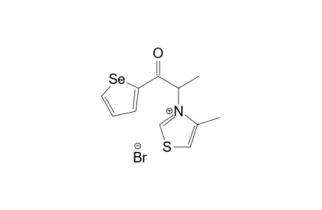 4-Methyl-3-(1-methyl-2-oxo-2-selenophen-2-yl-ethyl)-thiazolium bromide