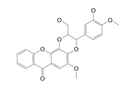 HYPERIELLIPTONE_HD;3'-HYDROXYMETHYL-2'-(3''-HYDROXY-4''-METHOXYPHENYL)-5',6':5,6-(7-METHOXYXANTHONE)-1',4'-DIOXANE