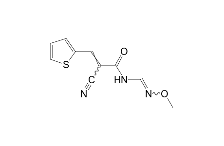 alpha-cyano-N-formyl-2-thiopheneacrylamide, N-(O-methyloxime)
