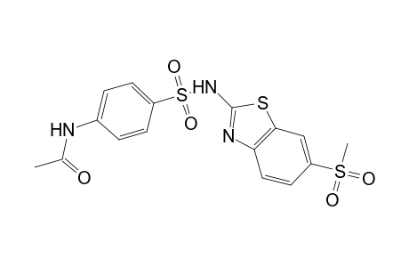 N-[4-({[6-(methylsulfonyl)-1,3-benzothiazol-2-yl]amino}sulfonyl)phenyl]acetamide