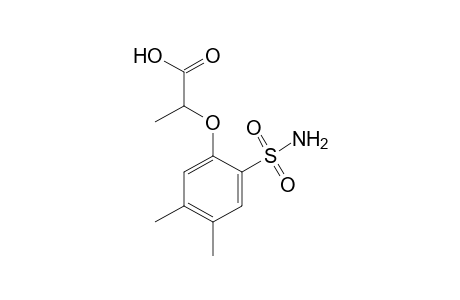 2-[(2-sulfamoyl-4,5-xylyl)oxy]propionic acid