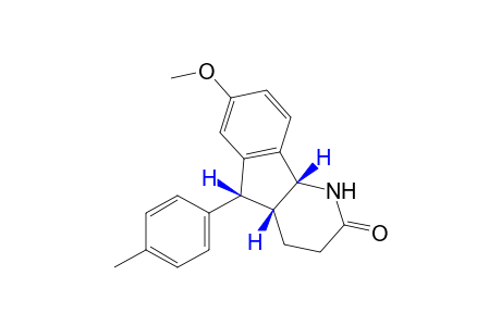 cis-4a,5,cis-4a,9b-7-methoxy-4,4a,5,9b-tetrahydro-5-p-tolyl-1H-indeno[1,2-b]pyridin-2(3H)-one