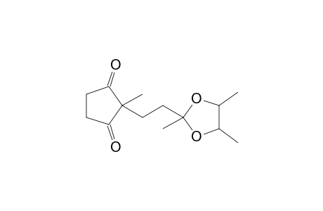 2-[3,3-(1",2"-Dimethylethylenedioxy)butyl]-2-methyl-cyclopentane-1,3-dione