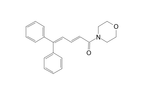 5,5-Diphenylpenta 2,4-dienoic acid morpholide