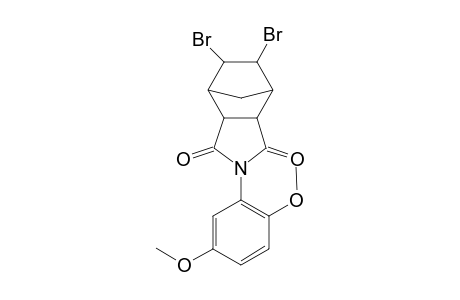 4-Azatricyclo[5.2.1.0(2,6)]decane-3,5-dione, 8,9-dibromo-4-(2,5-dimethoxyphenyl)-