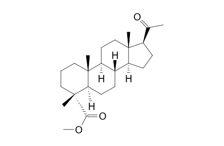 4.alpha.-Methoxycarbonyl-4.beta.-methyl-5.alpha.-pregnan-20-one