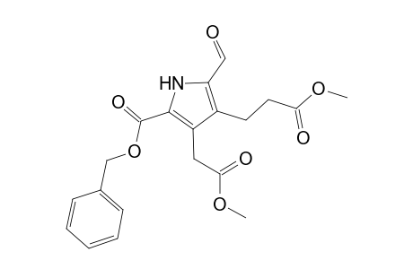 Benzyl 5-formyl-3-(2-methoxy-2-oxoethyl)-4-(3-methoxy-3-oxopropyl)-1H-pyrrole-2-carboxylate