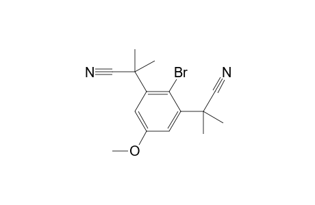 2-Bromo-1,3-bis(1-cyano-1-methylethyl)-5-methoxybenzene