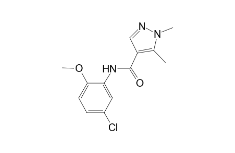 N-(5-chloro-2-methoxyphenyl)-1,5-dimethyl-1H-pyrazole-4-carboxamide