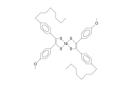 Bis(4-octylphenyl)-bis(4-methoxyphenyl)tetrathio-nickel complex