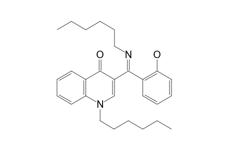 (Z)-1-hexyl-3-((hexylimino)(2-hydroxyphenyl)methyl)quinolin-4(1H)-one