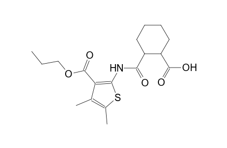 2-({[4,5-dimethyl-3-(propoxycarbonyl)-2-thienyl]amino}carbonyl)cyclohexanecarboxylic acid