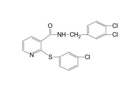 2-[(m-chlorophenyl)thio]-N-(3,4-dichlorobenzyl)nicotinamide