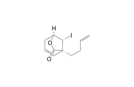 6-Oxabicyclo[3.2.1]oct-2-en-7-one, 1-(3-butenyl)-8-iodo-, syn-(.+-.)-