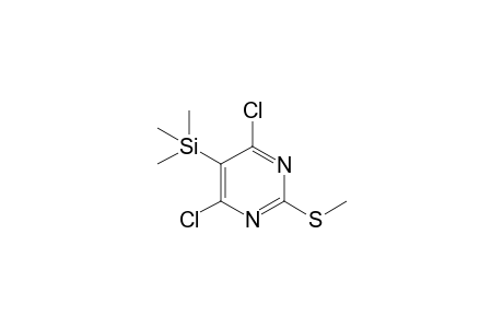 4,6-Dichloro-5-(trimethylsilyl)-2-(methylthio)pyrimidine