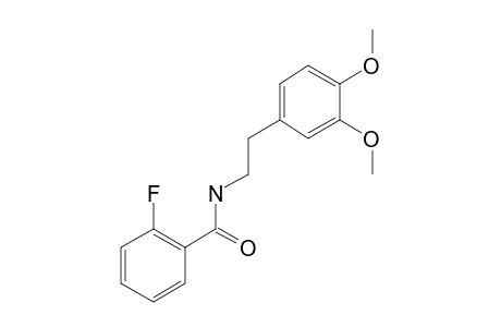 Benzamide, 2-fluoro-N-(3,4-dimethoxyphenethyl)-