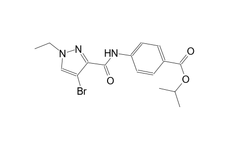 isopropyl 4-{[(4-bromo-1-ethyl-1H-pyrazol-3-yl)carbonyl]amino}benzoate