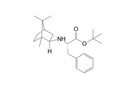 tert-Butyl N-[(1R,4R)-exo-bornan-2-yl]-(S)-phenylalaninate [tert-butyl (S)-3'-phenyl-2'-([1R,4R)-1,7,7,trimethylbicyclo[2.2.1]heptan-2-exo-ylamino)propanoate]