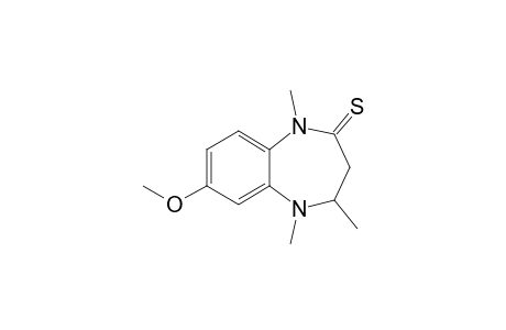 7-Methoxy-1,4,5-trimethyl-1,3,4,5-tetrahydro-2H-1,5-benzodiazepine-2-thione
