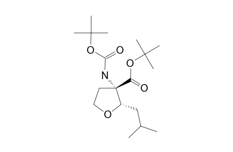 (CIS)-TERT.-BUTYL-3-(TERT.-BUTOXYCARBONYLAMINO)-2-ISOBUTYLTETRAHYDROFURAN-3-CARBOXYLATE