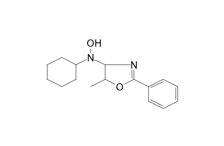 N-Cyclohexyl-N-(5-methyl-2-phenyl-4,5-dihydrooxazol-4-yl)-hydroxylamine