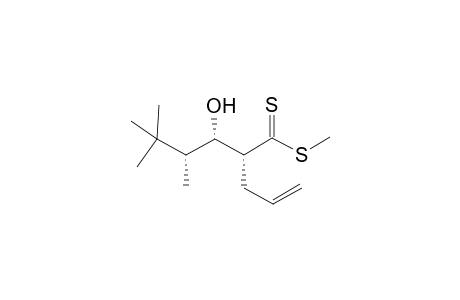 Methyl 2-allyl-3-hydroxy-4,5,5-trimethylhexanedithioate