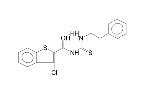 N-(3-CHLORO-2-BENZO[B]THIENOCARBONYL)-N'-(2-PHENYLETHYL)THIOUREA