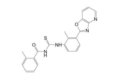 thiourea, N-(2-methylbenzoyl)-N'-(2-methyl-3-oxazolo[4,5-b]pyridin-2-ylphenyl)-