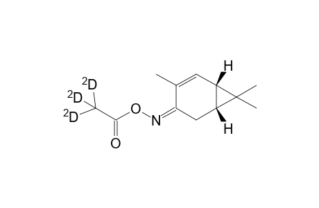 (+)-1S,6R-Car-2-en-4-one oxime acetate-D3