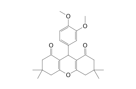 9-(3,4-dimethoxyphenyl)-3,3,6,6-tetramethyl-4,5,7,9-tetrahydro-2H-xanthene-1,8-quinone