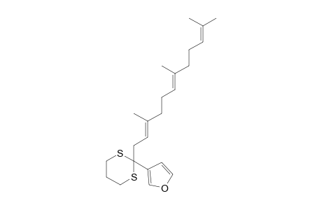 2-(3-Furyl-2-(3,7,11-trimethyldodeca-2,6,10-trienyl)-1,3-dithiane