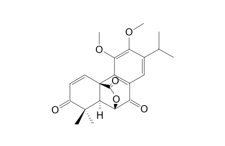 TAXUSABIETANE-C;11,12-DIMETHOXY-6-BETA,20-EPOXY-2O-OXOABIETA-1,8,11,13-TETRAENE-3,7-DIONE