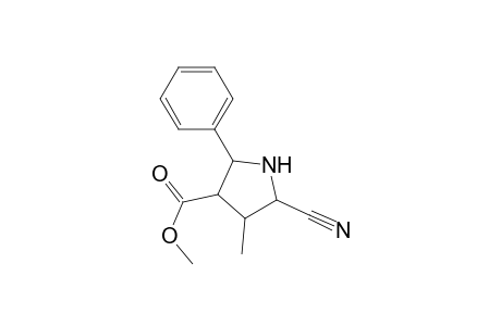 4-Methoxycarbonyl-2-cyano-3-methyl-5-phenylpyrrolidine