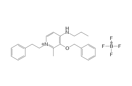 3-Benzyloxy-2-methyl-1-(2-'phenylethyl)-4-propylaminopyridinium tetrafluoroborate