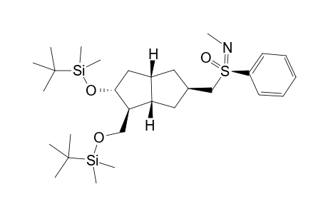 tert-Butyl((((1S,2R,3aS,5R,6aS)-2-((tert-butyldimethylsilyl)oxy)-5-((N-methyl-phenylsulfonimidoyl)methyl)octahydropentalen-1-yl)-methoxy)dimethylsilane