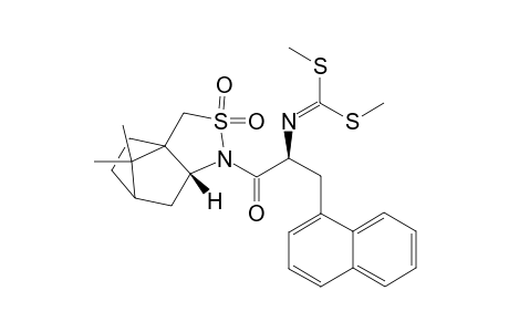 (2R)-N-{(2S)-2-{[bis(Methylthio) methylidene]amino}-3-(naphthalen-1'-yl)propan-1-oyl}-bornane-10,2-sultam