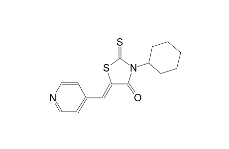 (5Z)-3-cyclohexyl-5-(4-pyridinylmethylene)-2-thioxo-1,3-thiazolidin-4-one