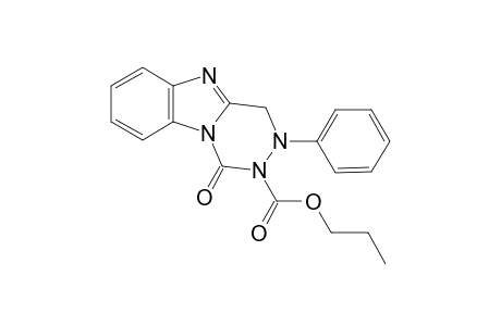 1-oxo-3-phenyl-3,4-dihydrobenzo[4,5]imidazo[1,2-d][1,2,4]triazin-2(1H)-carboxylic acid propyl ester