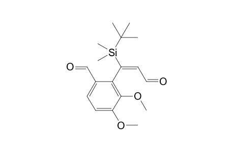 (E)-2-(1-(tert-Butyldimethylsilyl)-3-oxoprop-1-enyl)-3,4-dimethoxybenzaldehyde