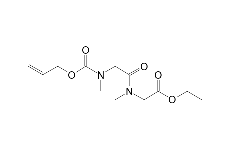 Sarcosylsarcosine, N-allyloxycarbonyl-, ethyl ester