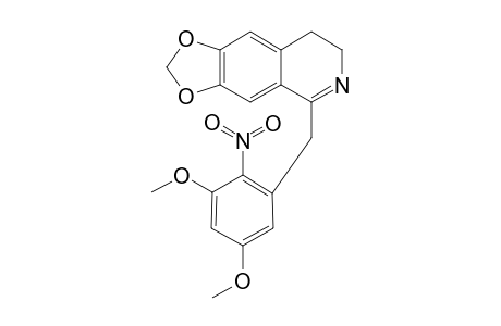 1-[(2-Nitro-3,5-dimethoxyphenyl)-methyl]-6,7-methylenedioxy-3,4-dihydroisoquinoline