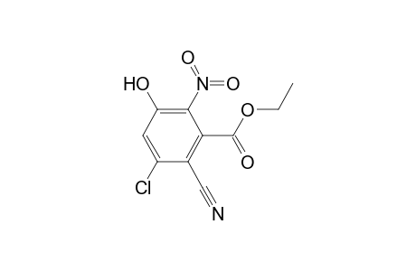 Benzoic acid, 4-chloro-5-cyano-2-hydroxy-3-nitro-, ethyl ester