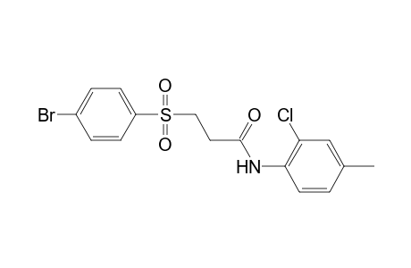 propanamide, 3-[(4-bromophenyl)sulfonyl]-N-(2-chloro-4-methylphenyl)-