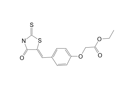 Acetic acid, [4-[(4-oxo-2-thioxo-5-thiazolidinylidene)methyl]phenoxy]-, ethyl ester